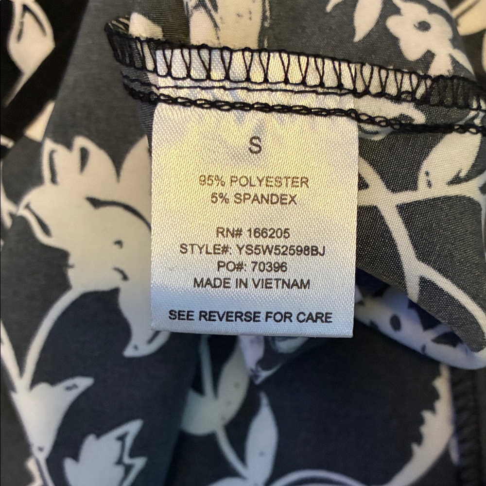 Like-new Lucky Brand Floral Black and White Dress—-Size: Small - Picture 5 of 5